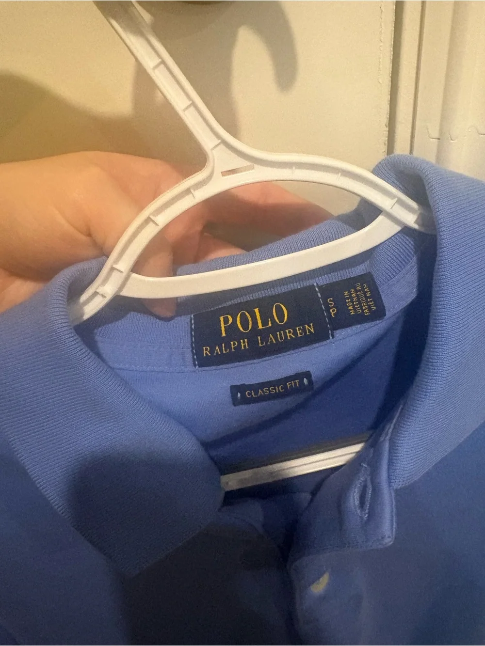 Ralph Lauren Men’s Polo Shirt in Light Blue with Embroidered Pony